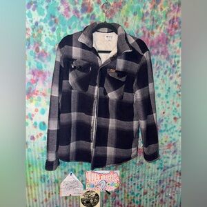 Black and White Plaid Jacket